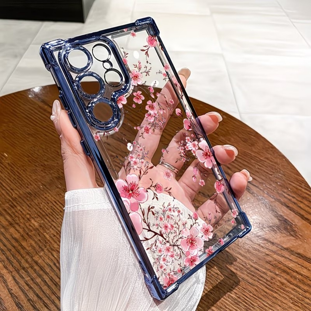 Phone Cases Galaxy A16 5G - 벚꽃 전기도금 사각 모서리 낙하 방지