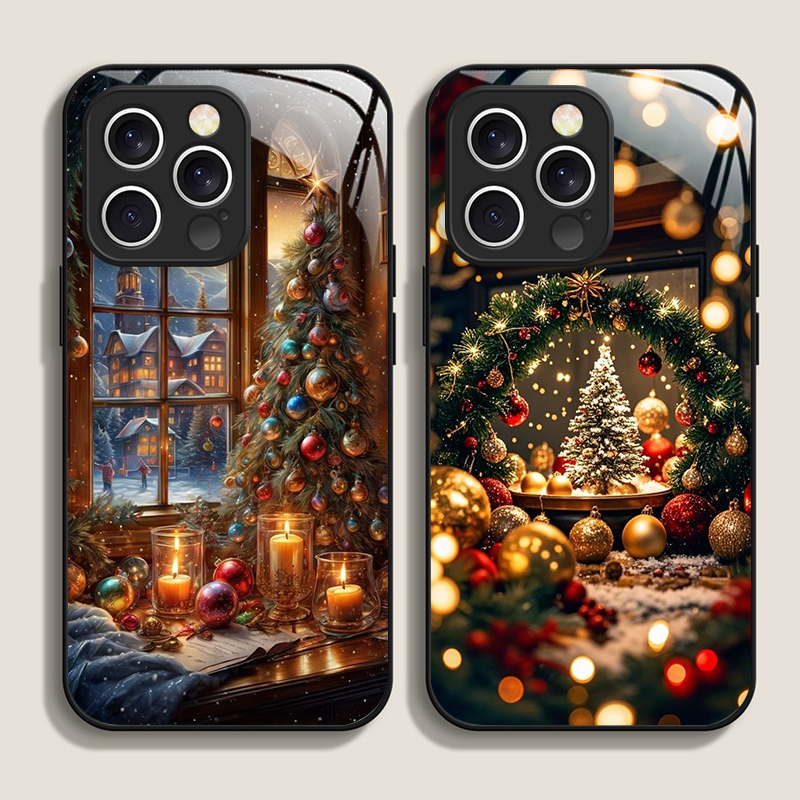 Phone Cases Iphone 13 - 크리스마스 트리 선물 눈 덮인 마을