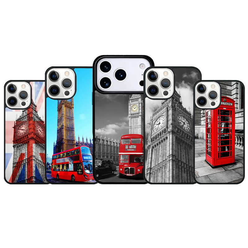 Phone Cases London - 런던 레드 버스, 빅벤 디자인 아이폰