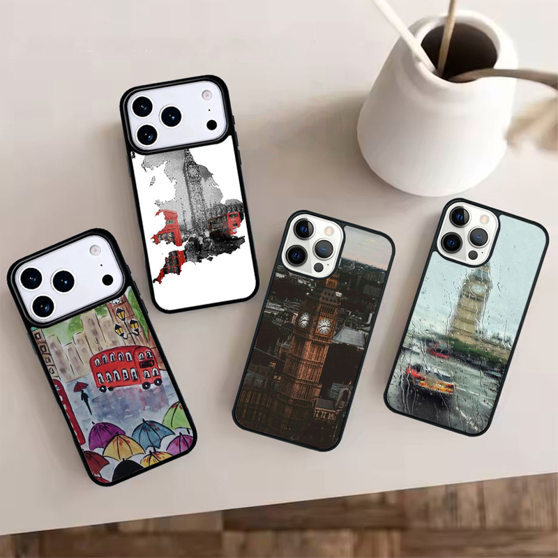 런던 레드 버스 빅벤 실리콘 폰 케이스 아이폰 17 A - Phone Cases London 리뷰 및 가격