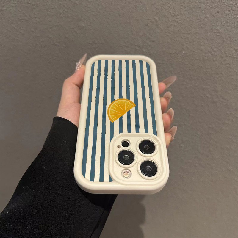 줄무늬 레몬 슬라이스 패턴 아이폰 17 16 15 14 - Phone Cases Xr Iphone 리뷰 및 가격